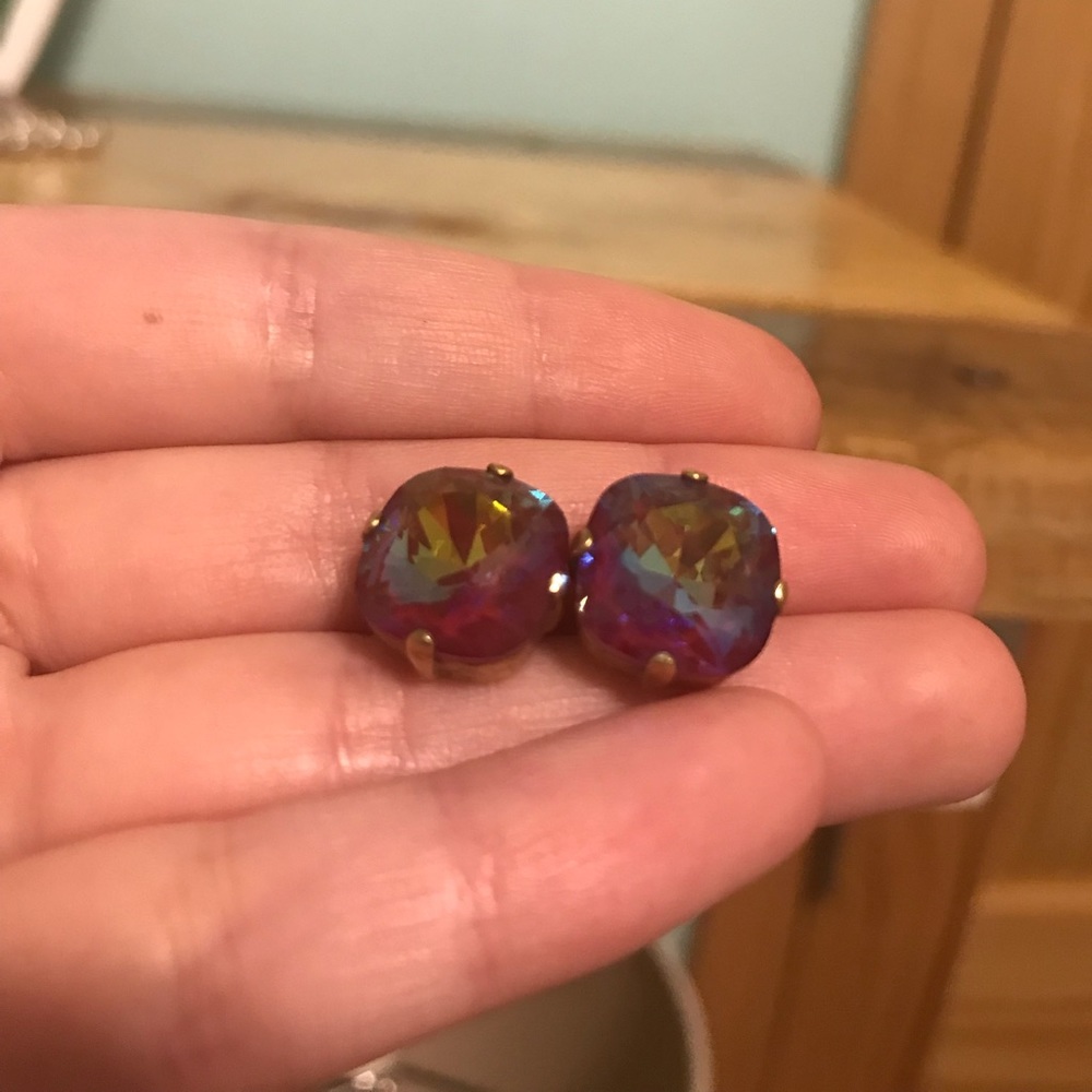 Purple Catherine Popesco earrings